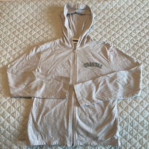 Coastal Carolina University, Champion lightweight hoodie in grey, Size M